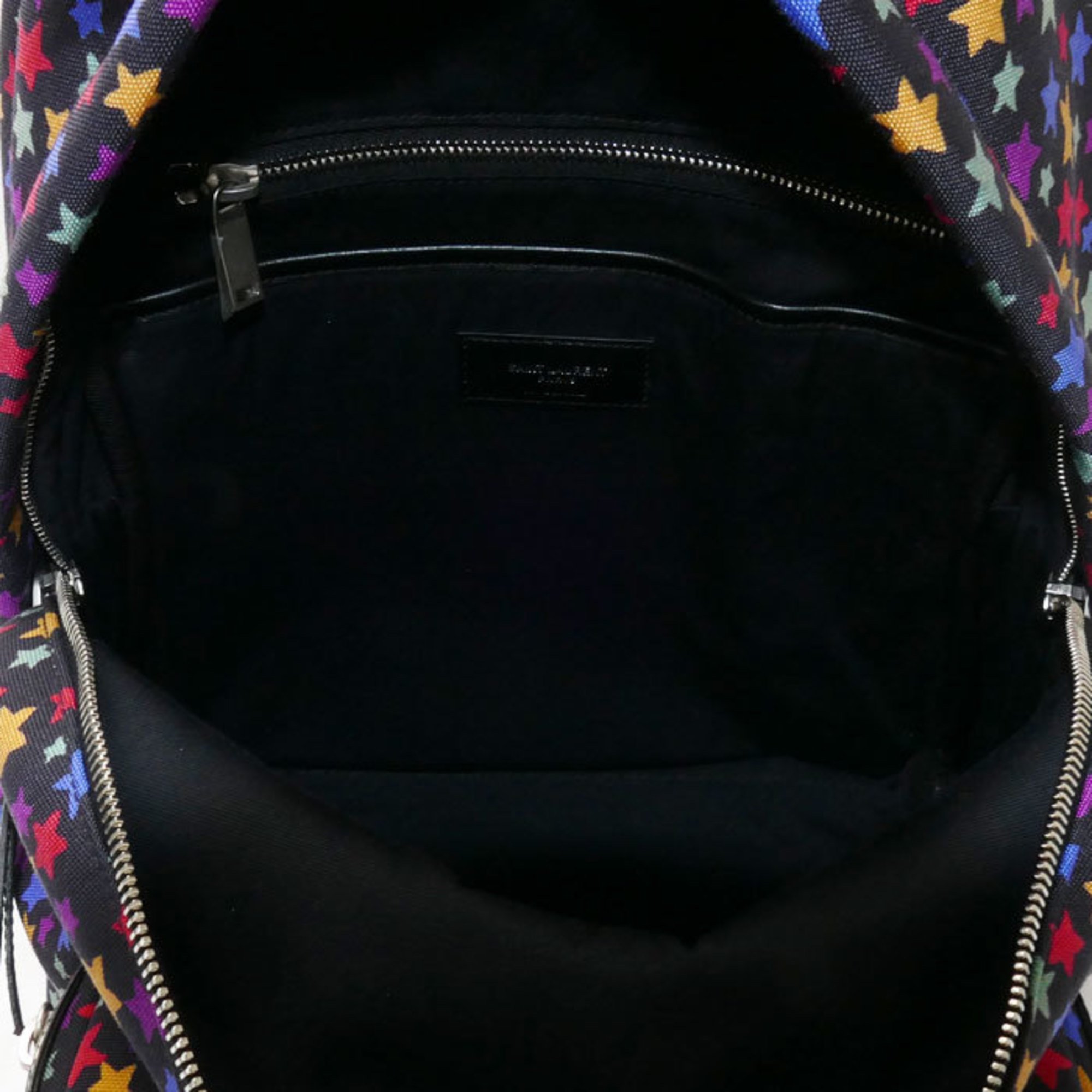 SAINT LAURENT Saint Laurent Star Backpack/Daypack YSL Sack City Mini Black Multicolor 508548 99H1E Women's