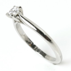 CARTIER Pt950 Platinum Solitaire 1895 Diamond Ring 0.25ct No. 7 47 2.4g Ladies