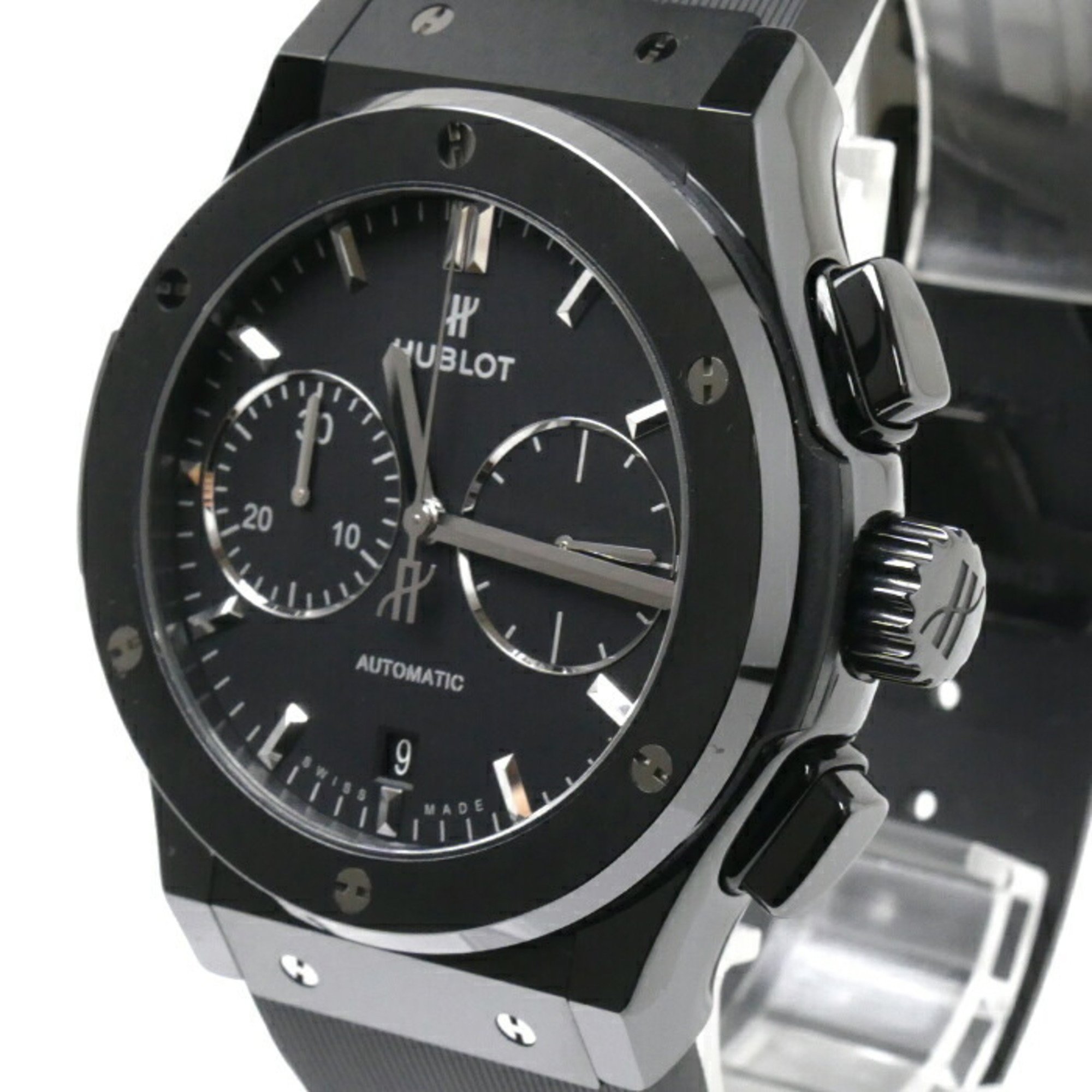 HUBLOT Classic Fusion Chronograph Black Magic Watch Automatic Winding 521.CM.1171.RX Men's