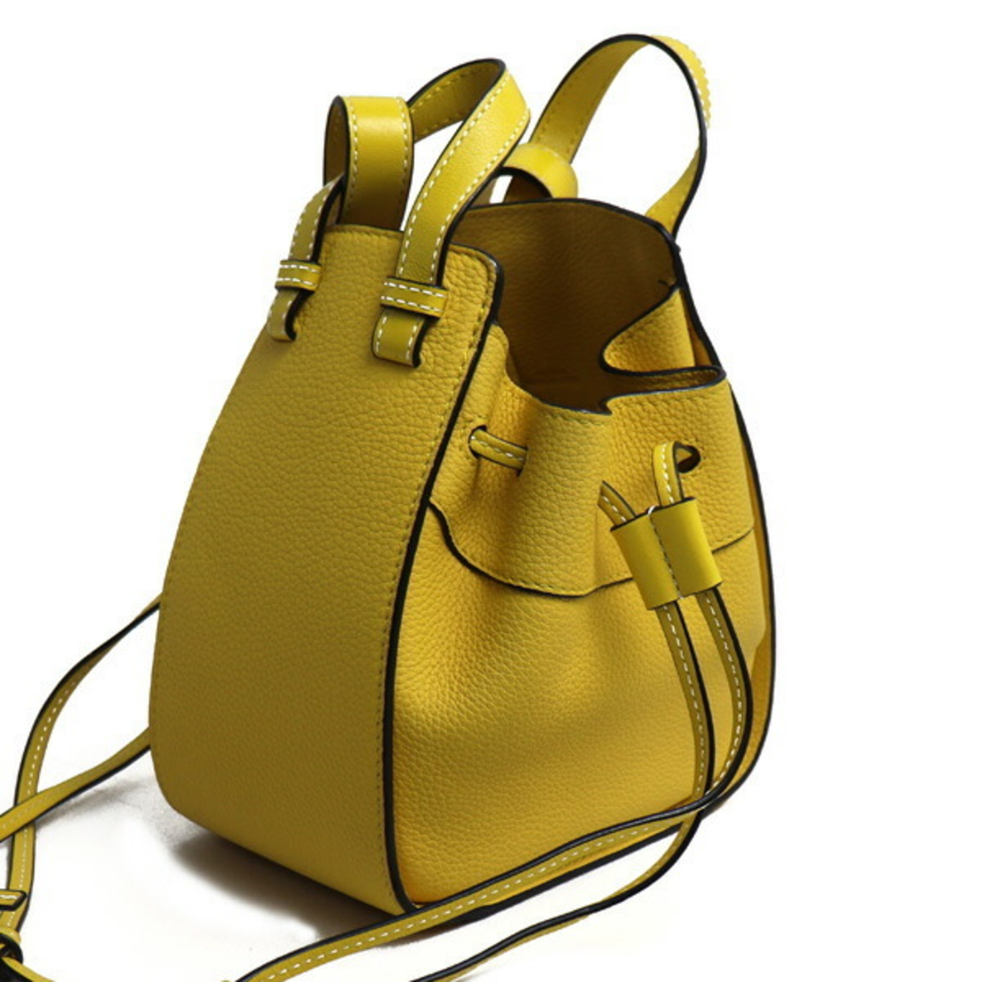 LOEWE Drawstring Mini 2Way Shoulder Bag Yellow 314.12.V07 Women's