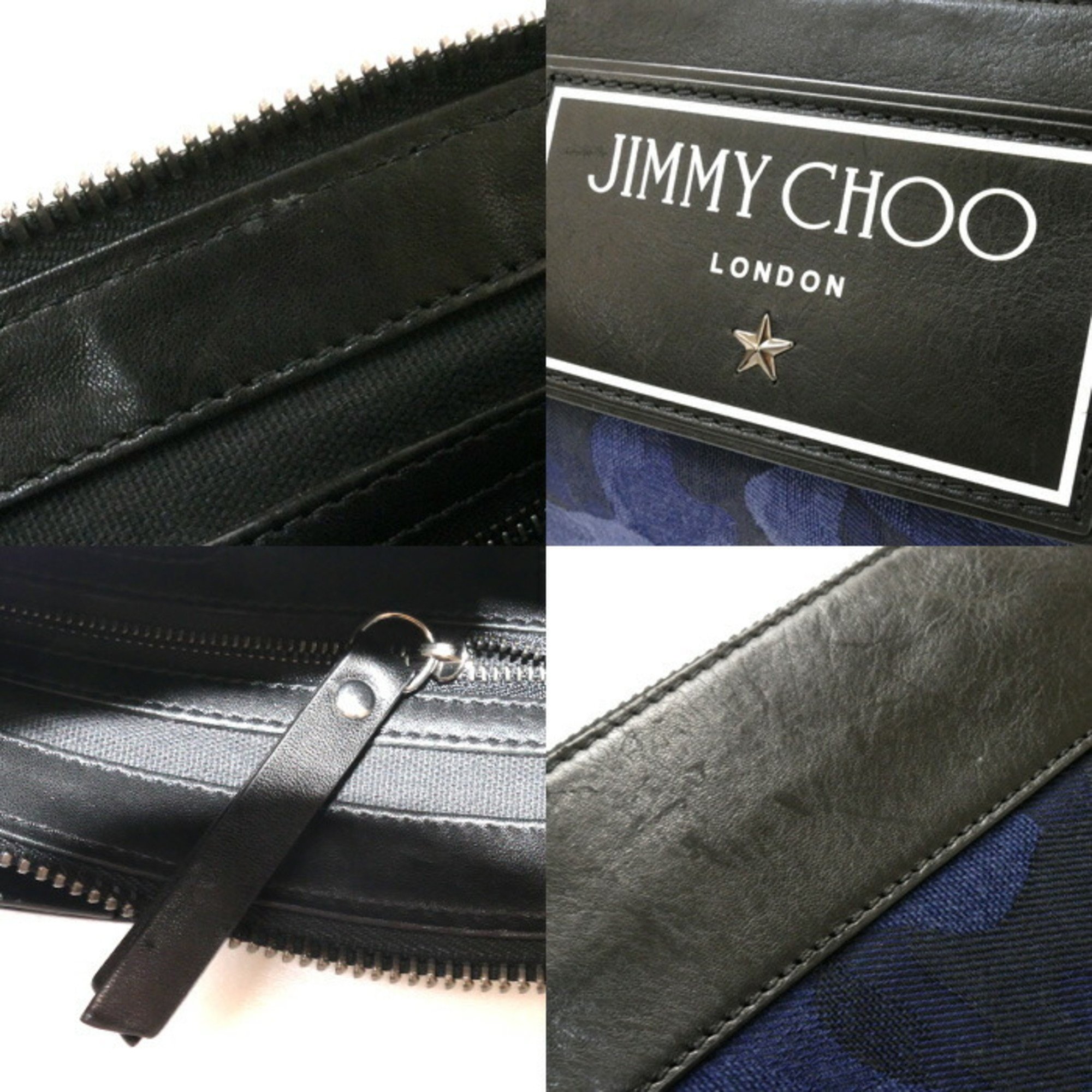 JIMMY CHOO Camouflage Denim Jacquard Shoulder Bag KIMI-CDJ-0097 Unisex