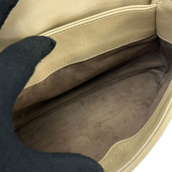 Bottega Veneta Chain Shoulder Bag Intrecciato Beige Leather Women's BOTTEGA VENETA shoulder bag beige