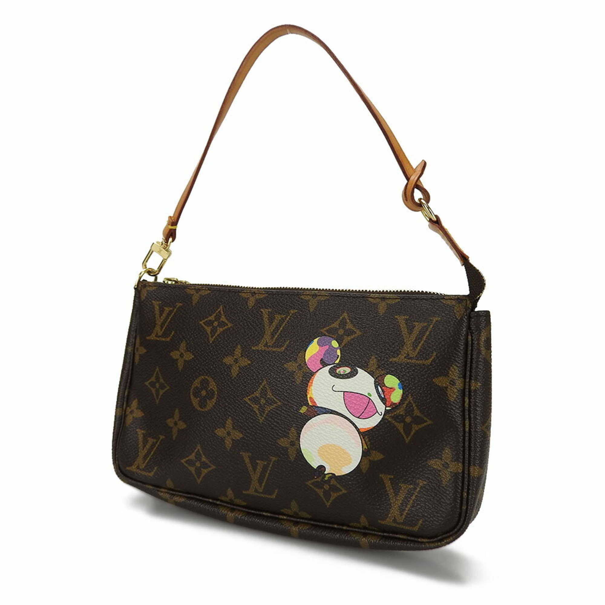 Louis Vuitton Pouch Monogram Panda Pochette Accessoire M51981 Women's LV Bag in Takashi Murakami LOUIS VUITTON