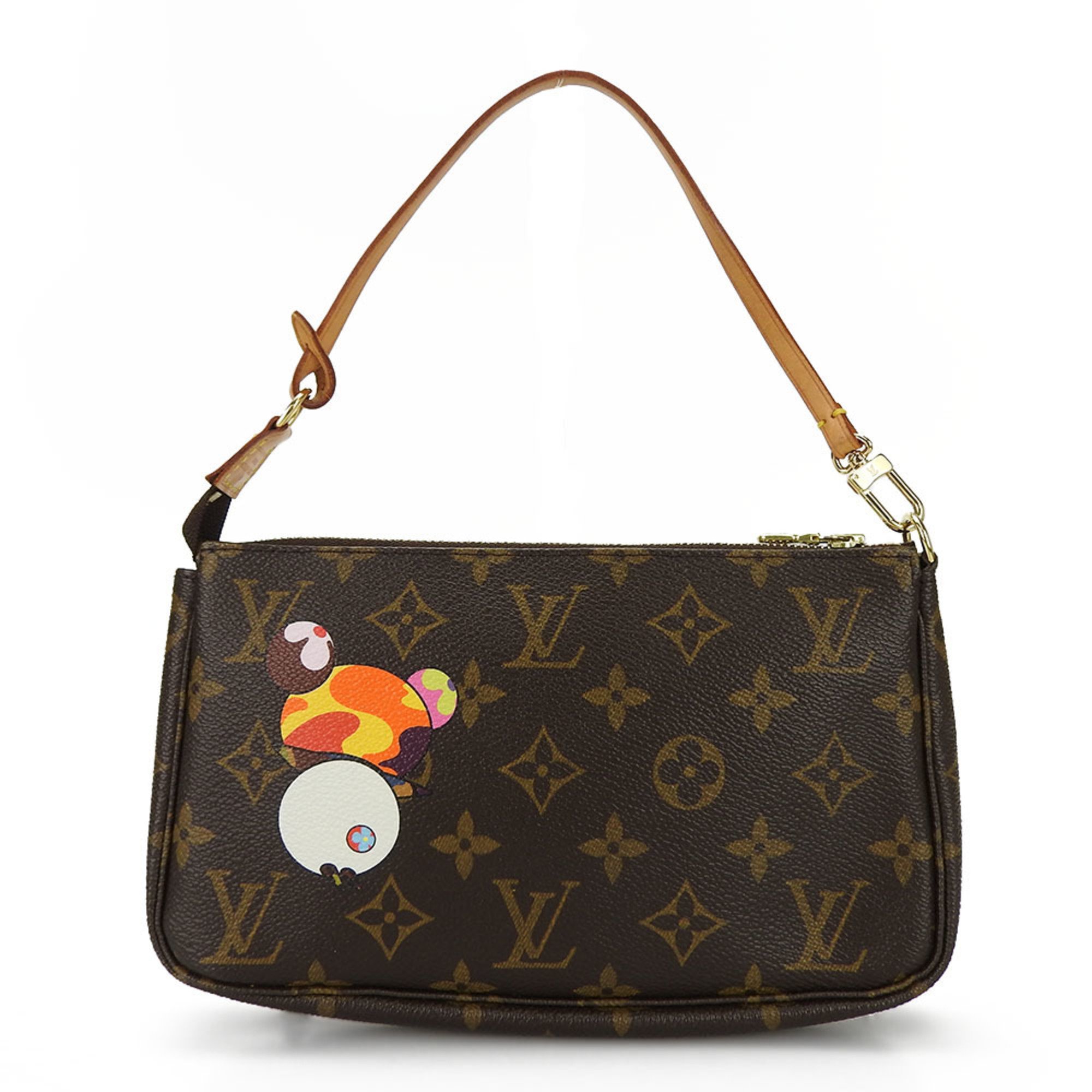 Louis Vuitton Pouch Monogram Panda Pochette Accessoire M51981 Women's LV Bag in Takashi Murakami LOUIS VUITTON