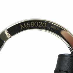 Louis Vuitton Keyring Keychain Black Cloche Clé Men's M68020 LV Leather LOUIS VUITTON keyring black silver