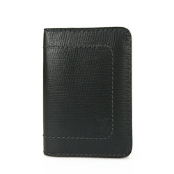 LOUIS VUITTON M97023 Utah Organizer Depoche Basalt Business Card Holder Case LV Leather Men's Accessories Black black card