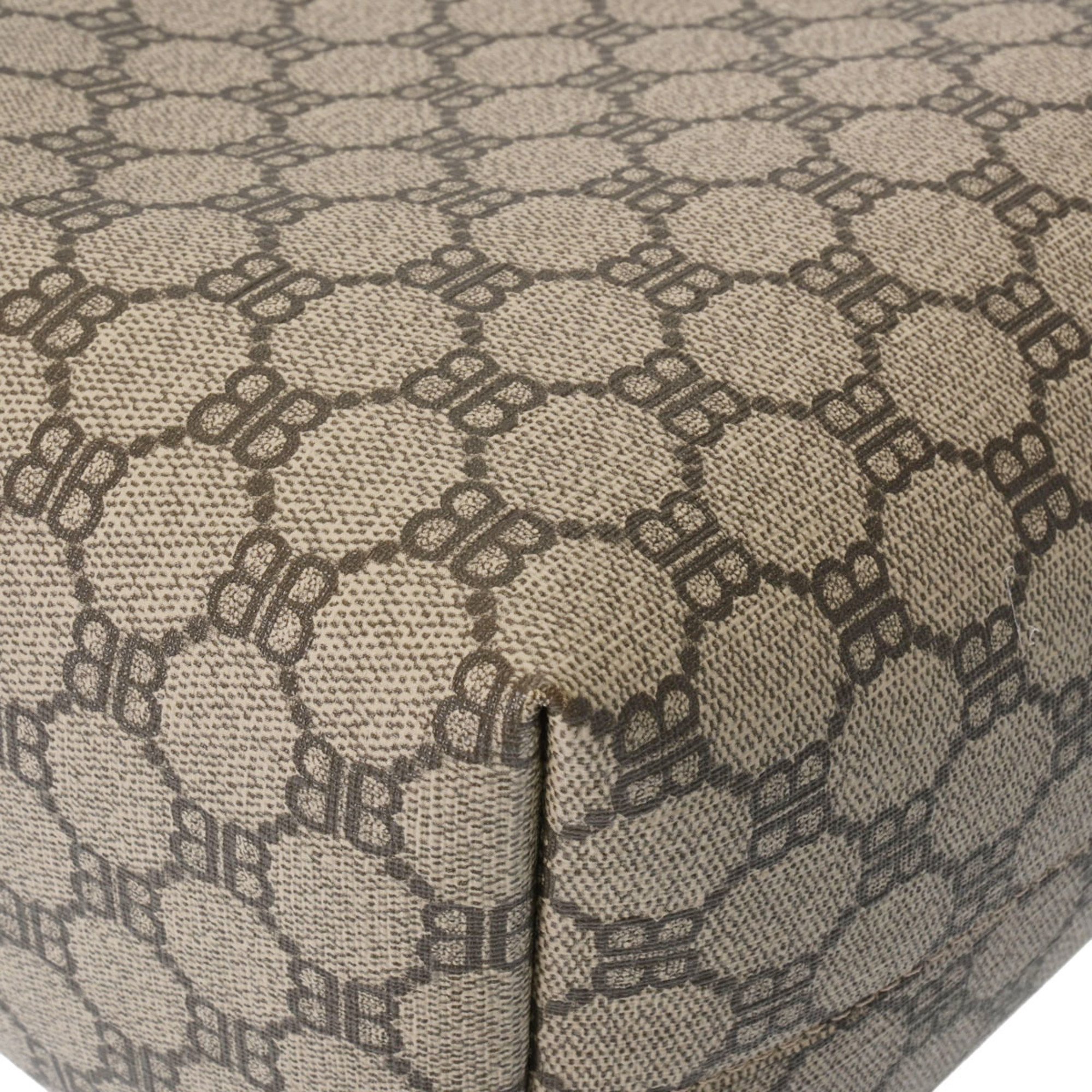 BALENCIAGA Zahacker Medium Tote GUCCI Collaboration Beige 680125 Women's PVC Leather Bag