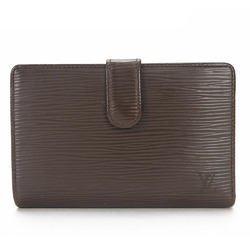 LOUIS VUITTON M6324D Portefeuil Viennois Epi Bifold Wallet Moca Brown Women's LV Vuitton Leather Sirver