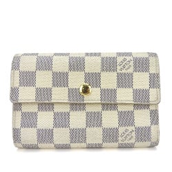 Louis Vuitton Trifold Wallet Compact Portefeuille Alexandra N63068 Damier Azur Accessories Women's LOUIS VUITTON LV PVC 22076