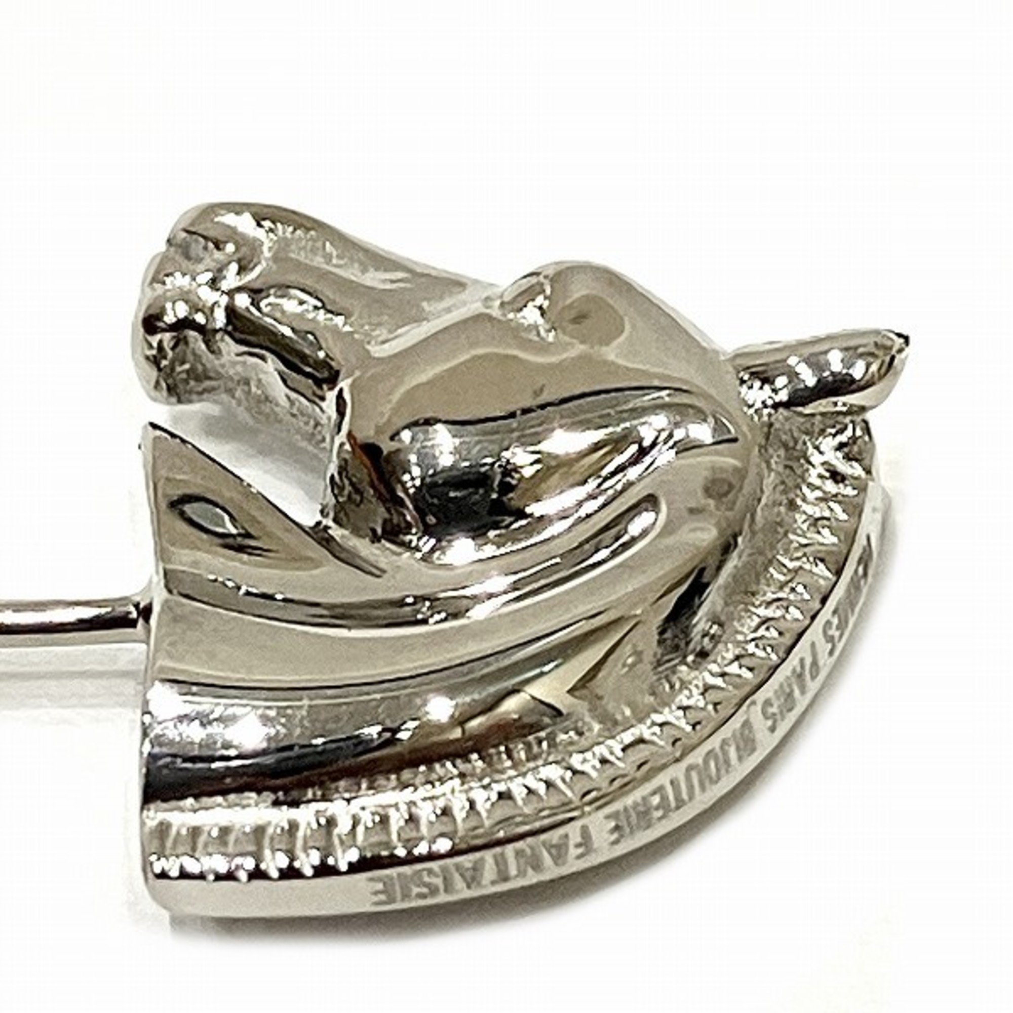 Hermes Horse Motif Pin Brooch Brand Accessories Unisex
