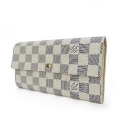 LOUIS VUITTON N61735 Portefeuille Sala Damier Azur Bifold Long Wallet Women's LV long wallet damier pvc