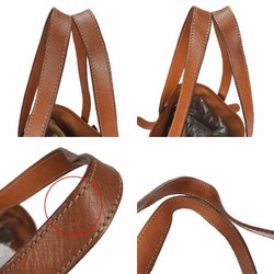 CELINE Macadam pattern tote bag shoulder leather PVC brown bucket type ladies totebag vintage buyers