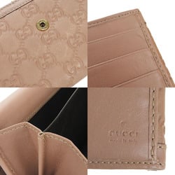 Gucci W long wallet bi-fold Guccisima GG pink beige leather ladies GUCCI 269970 Long Wallet Leather