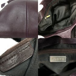 LOEWE one shoulder bag purple ladies leather shoulderbag