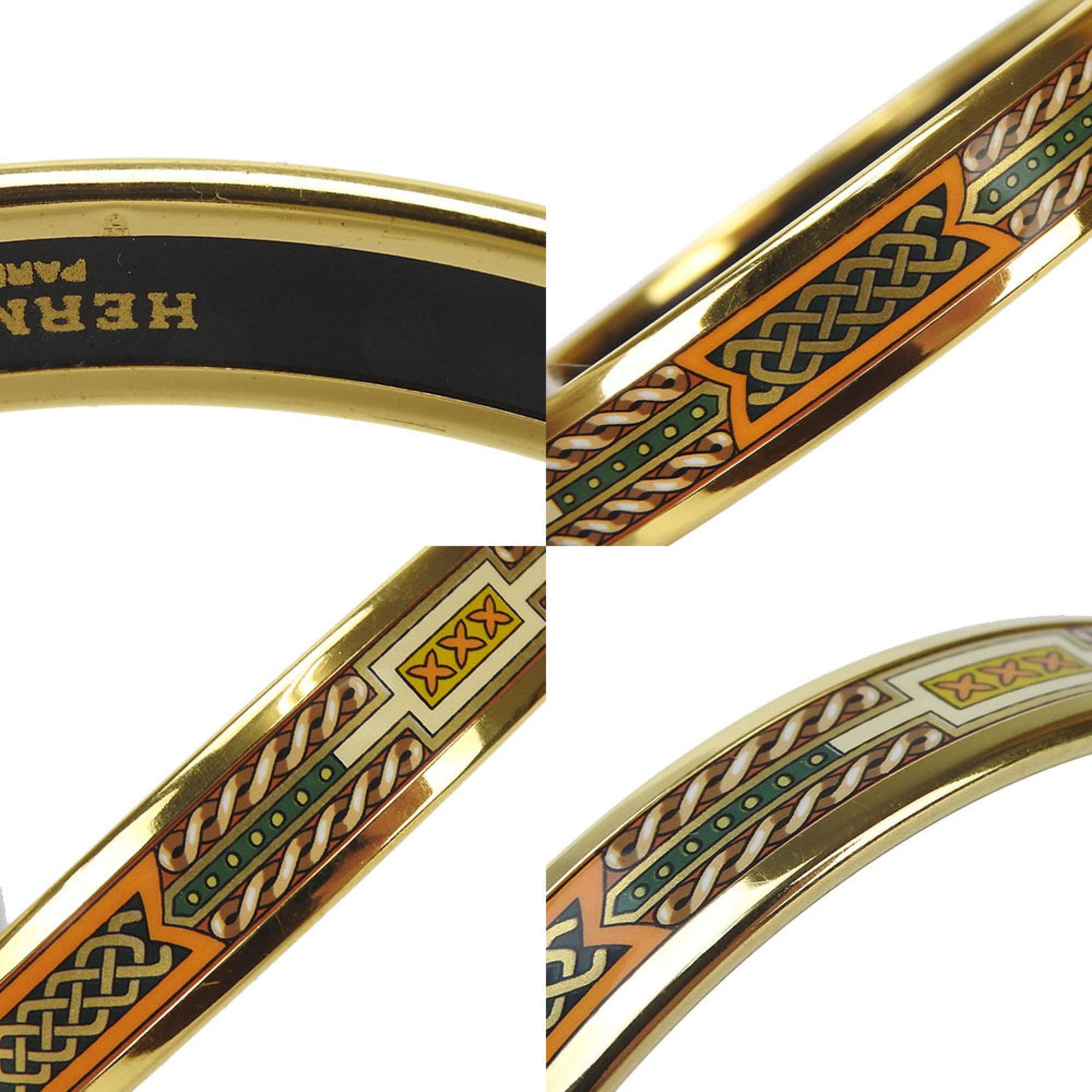 Hermes bangle enamel GP cloisonne gold plated accessory ladies HERMES