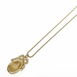 Christian Dior CD Necklace Gold Charm Women's GP Plated Accessories accessories logo