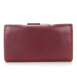 GUCCI Long Wallet 181668 Leather Bordeaux Women's Accessories bordeaux