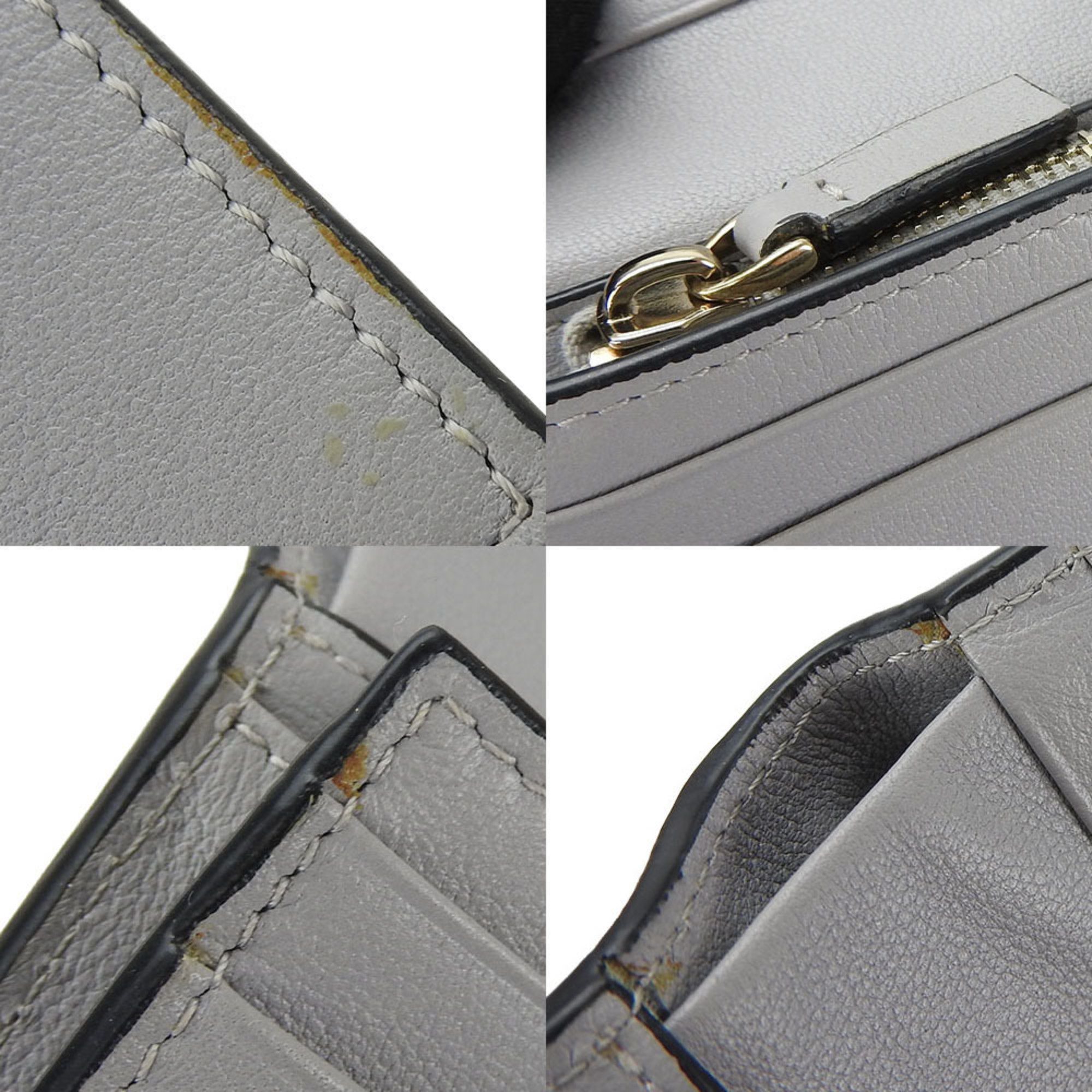 Valentino Garavani Bifold Wallet Compact QW1P0P39BOL Gray Rockstud Leather Ladies compact wallet leather gray