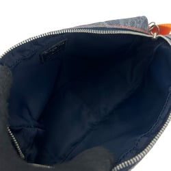 Line Corporation Christian Dior one shoulder bag flight line trotter navy orange ladies denim canvas