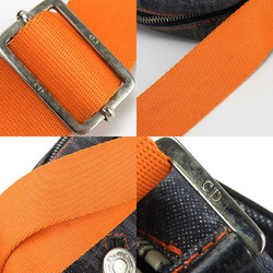 Line Corporation Christian Dior one shoulder bag flight line trotter navy orange ladies denim canvas