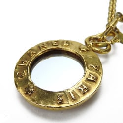 CHANEL Coco Mark Mirror Necklace Chain GP Plated Accessory Box accessories necklace mirror coco