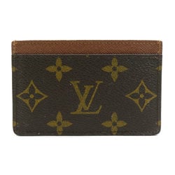 Louis Vuitton LOUIS VUITTON Card Case Monogram Canvas Brown Unisex