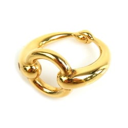 Hermes scarf ring metal gold ladies