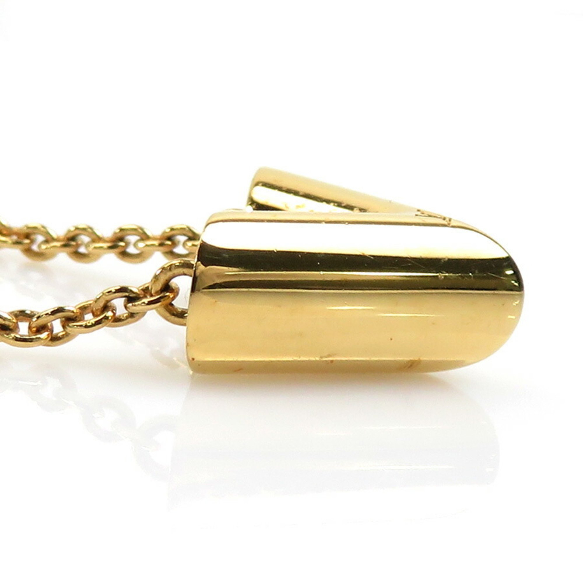 LOUIS VUITTON Necklace Essential V Metal Gold Unisex M61083