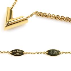 LOUIS VUITTON Necklace Essential V Metal Gold Unisex M61083