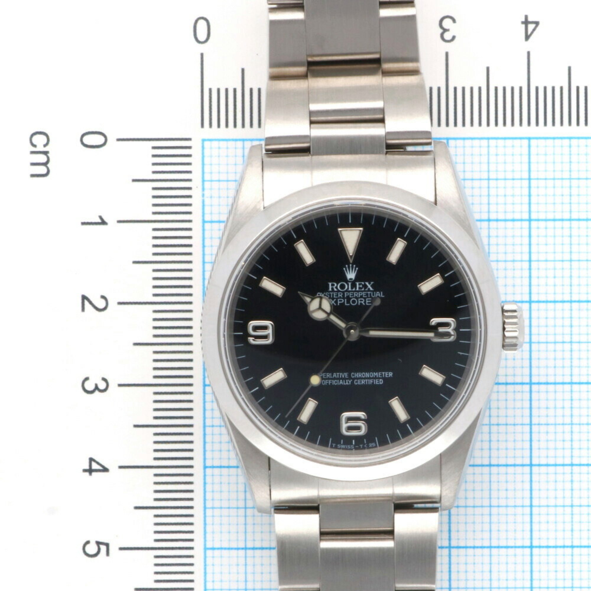 Rolex Explorer 1 Watch Stainless Steel 14270 Automatic Men's ROLEX V Number 2009 Overhauled Tritium