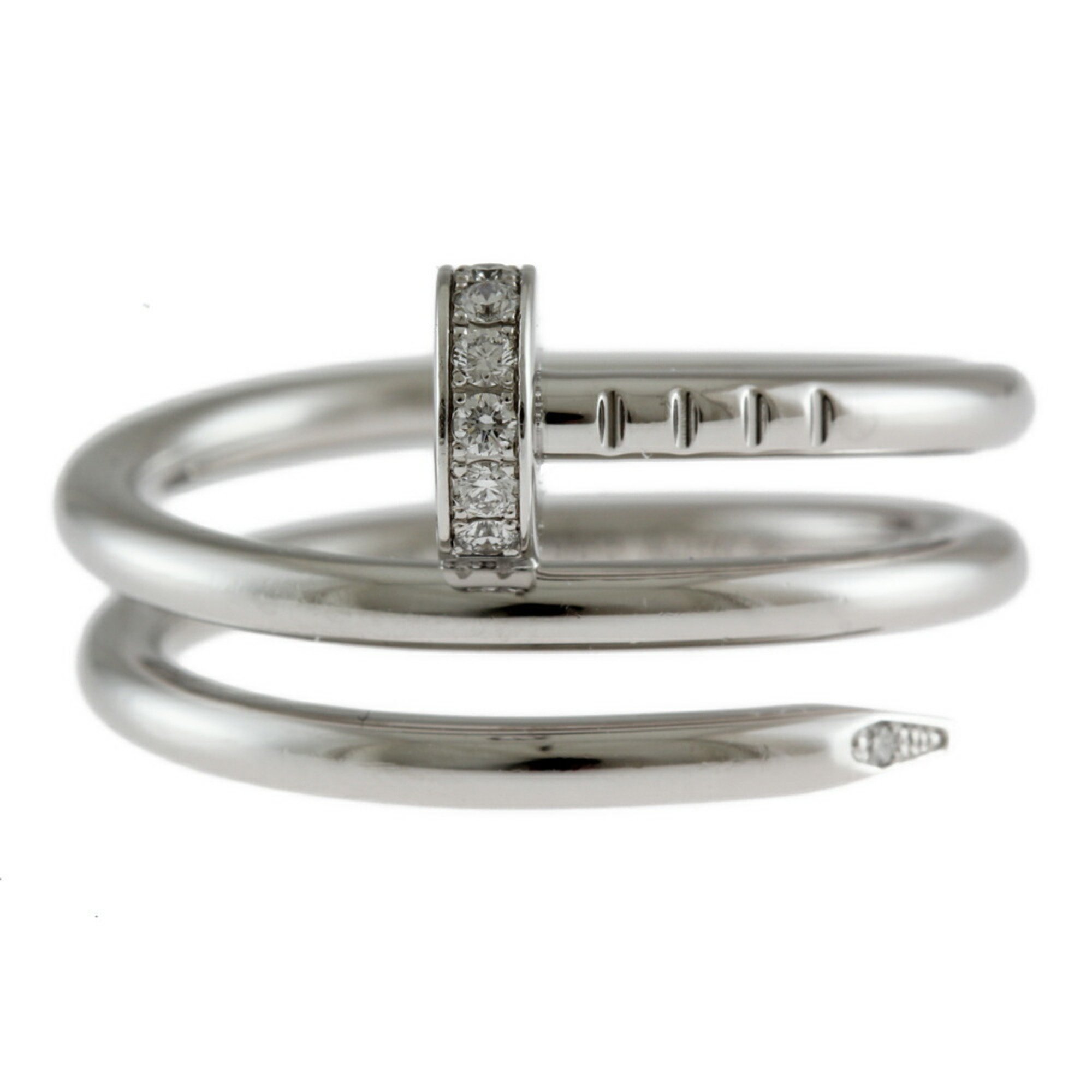 Cartier Just Ankle Diamond Ring No. 9 18K Women's CARTIER