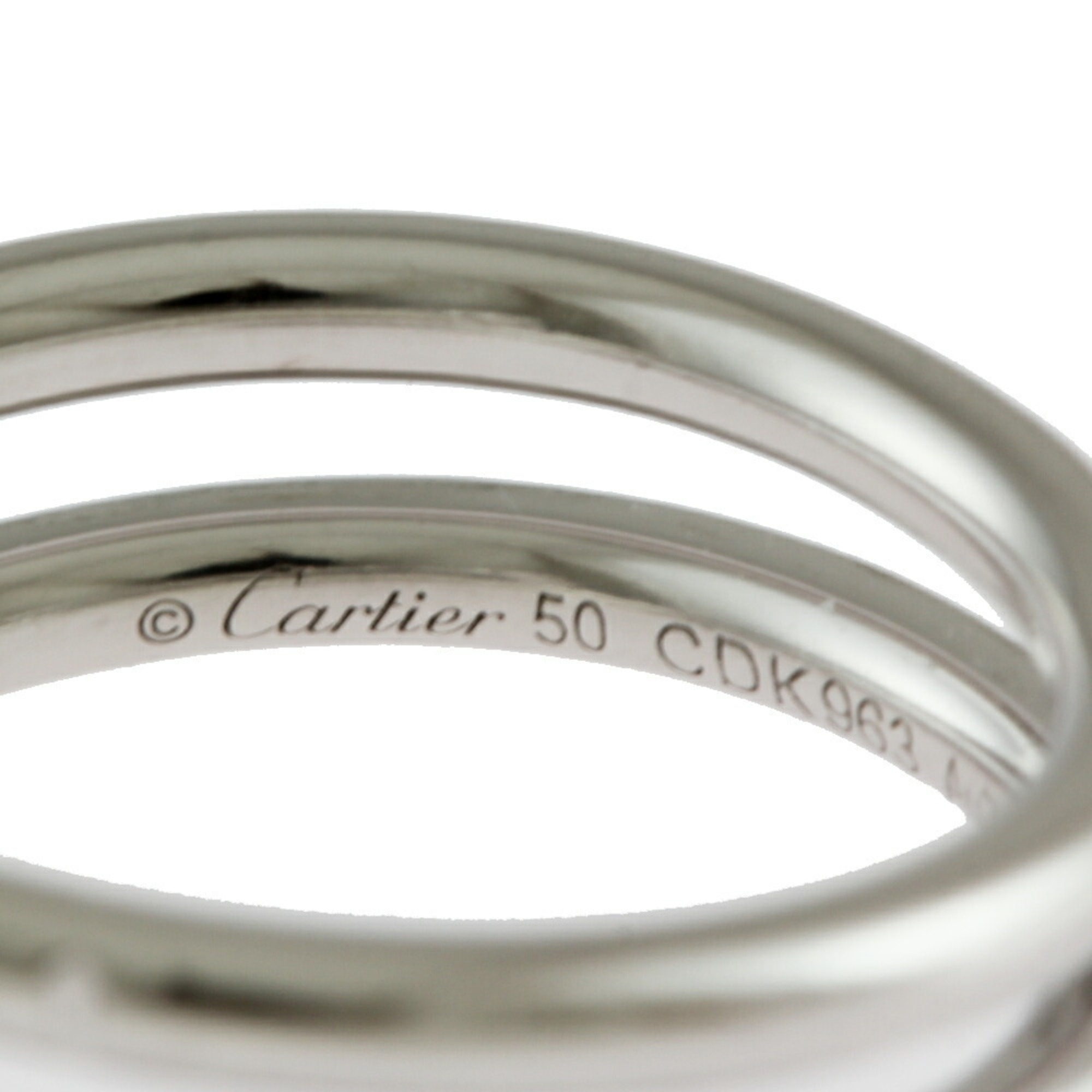 Cartier Just Ankle Diamond Ring No. 9 18K Women's CARTIER