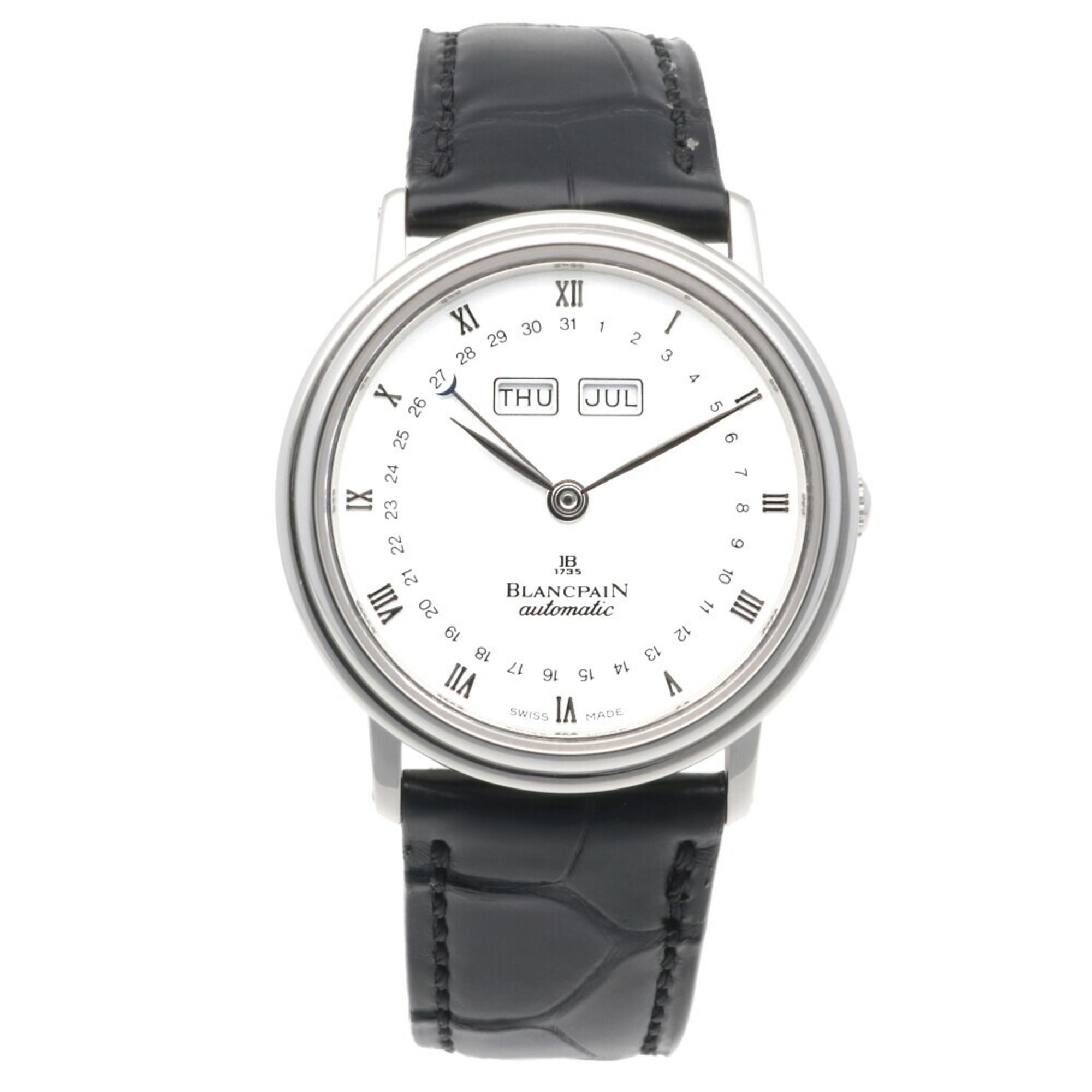 Blancpain Villeret Watch Pt950 Platinum NO66950034027A Automatic Men's Triple Calendar