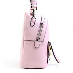 FENDI Crossbody Shoulder Bag Leather/Studded Light Pink/Multicolor Women's