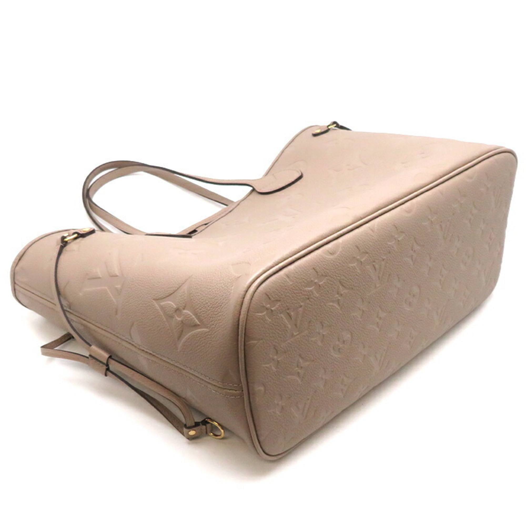 Louis Vuitton Neverfull MM Women's Handbag M45686 Monogram Empreinte Tourtrail/Greige