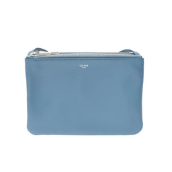 CELINE Trio Small Shoulder Bag Blue 187603BEB07SU Unisex Leather