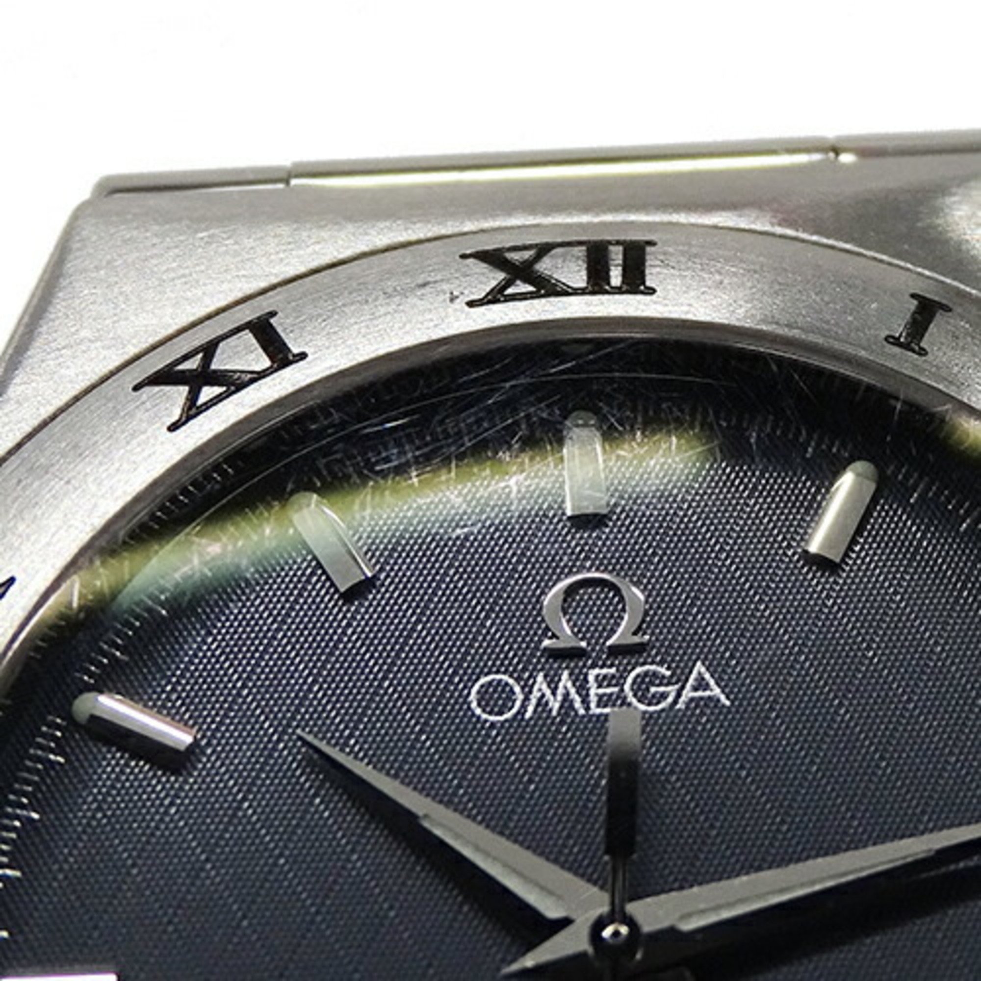 Omega OMEGA Constellation 1512.40 Watch Men's Date Quartz Stainless Steel SS Silver Gray Polished