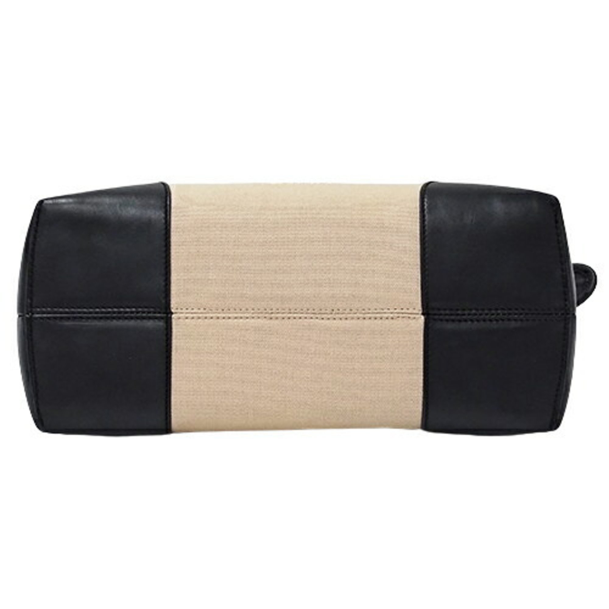FENDI Bag Women's Handbag Shoulder 2way Visible Medium Canvas Leather Pink Beige Black 8BL146 Bicolor Crossbody