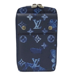 LOUIS VUITTON Bag Monogram Water Color Men's Shoulder Phone Pouch Blue M80466 Body