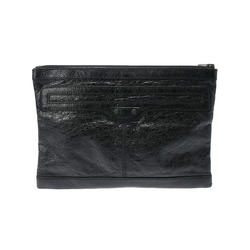 BALENCIAGA Black 519613 Men's Leather Clutch Bag