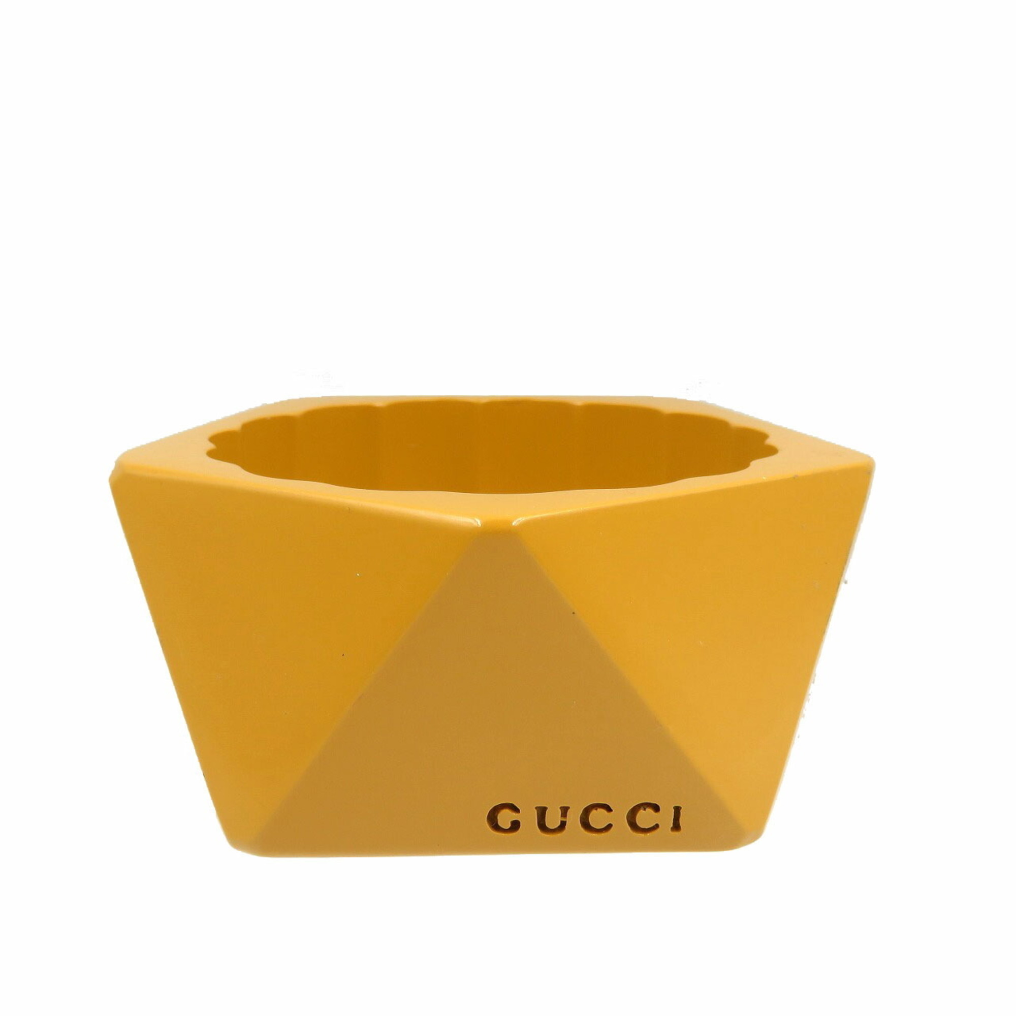 Gucci acrylic mustard yellow bangle 0115GUCCI