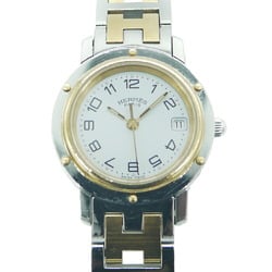HERMES Clipper Watch CL4.220 Quartz White Dial Ladies Y03005