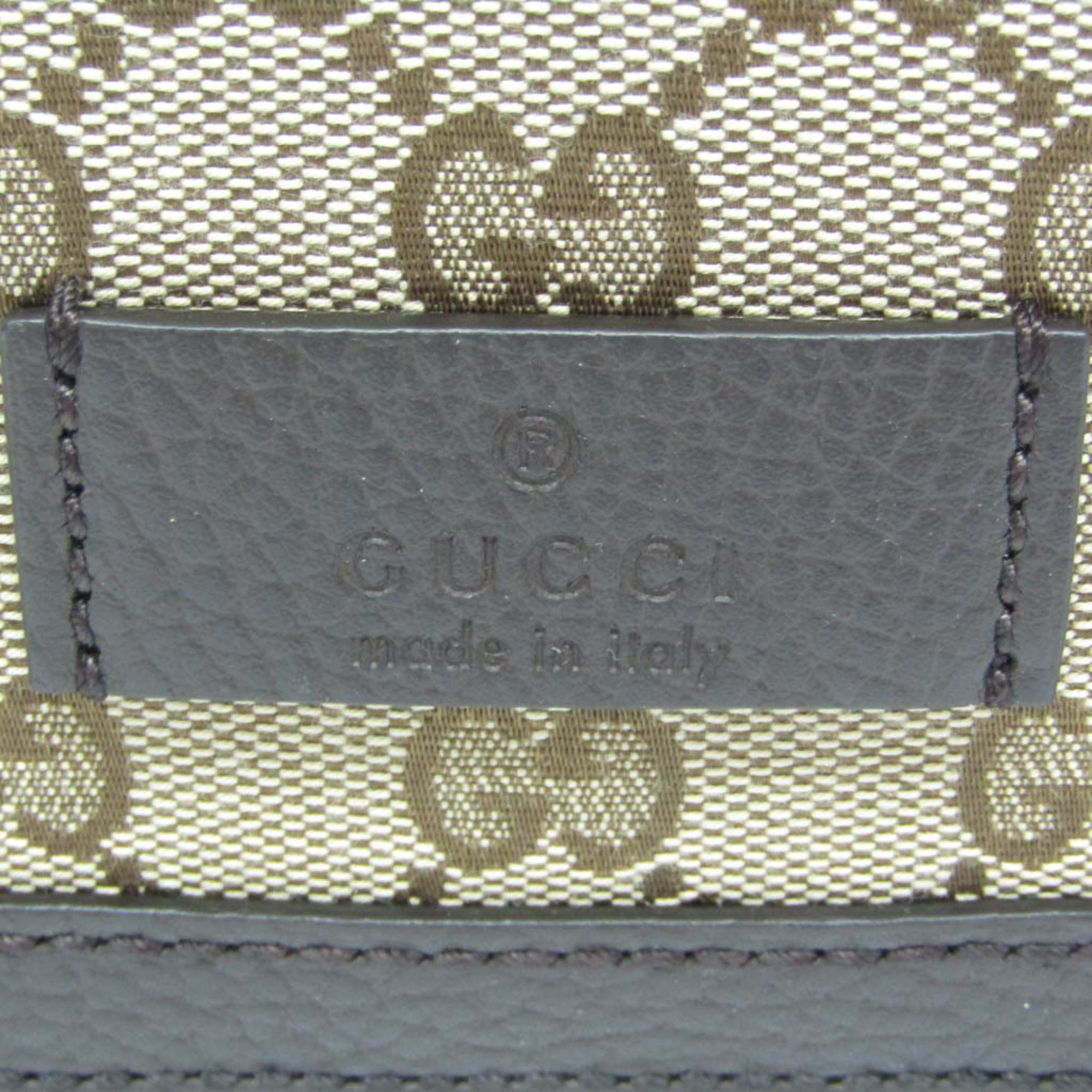 Gucci GG Canvas 449171 Women,Men Canvas,Leather Messenger Bag,Shoulder Bag Beige,Brown
