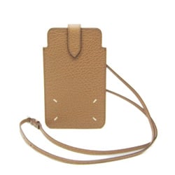 Maison Margiela Smartphone Case S56UI0226 Men,Women Leather Shoulder Bag Beige