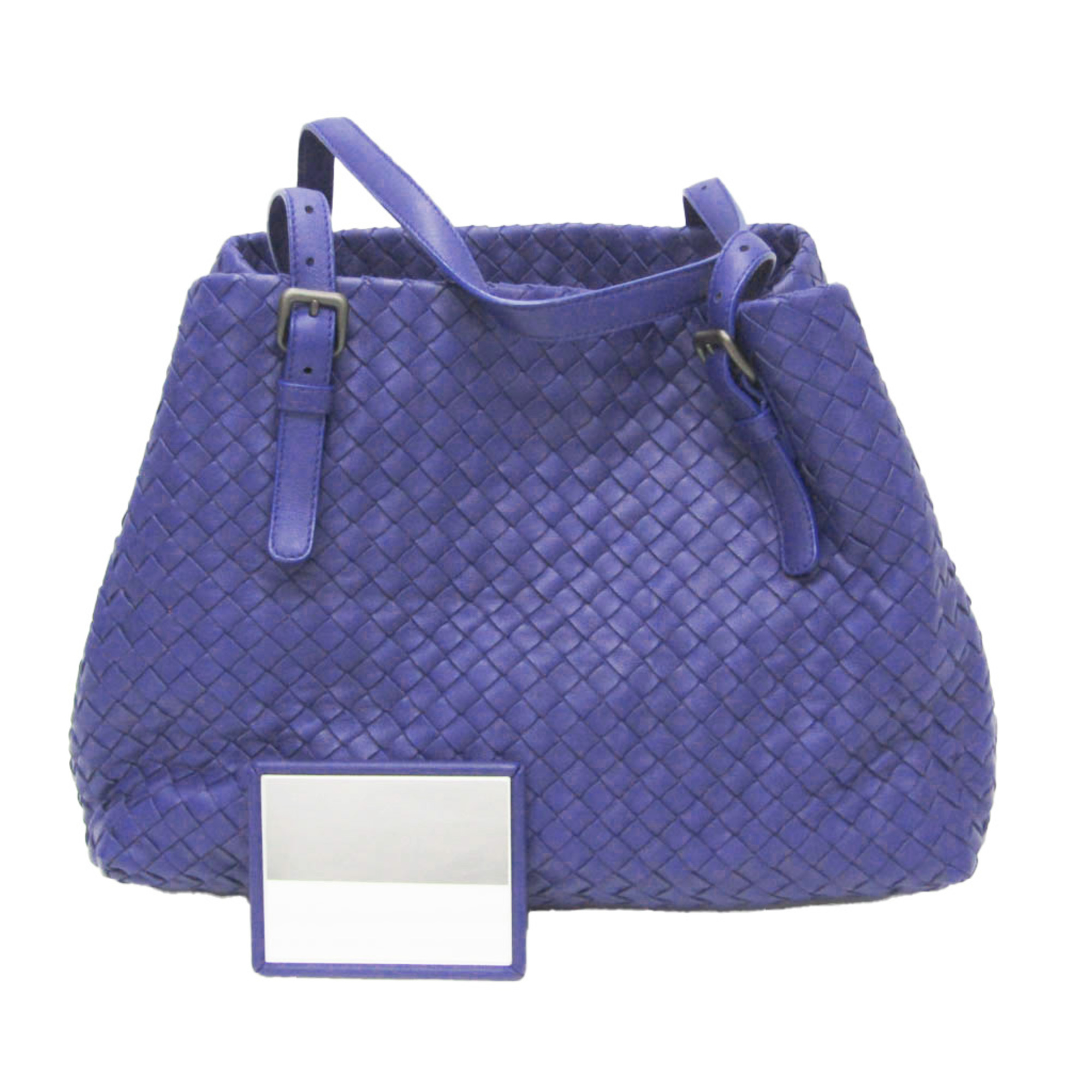 Bottega Veneta Intrecciato Women's Leather Tote Bag Blue