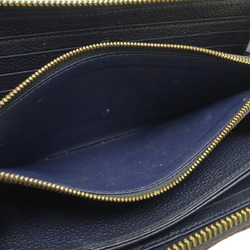 Louis Vuitton Zippy Women's Long Wallet M62121 Monogram Empreinte Marine Rouge (Navy/Red)