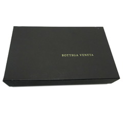 Bottega Veneta Intrecciato Round Women's/Men's Long Wallet 114076 Lambskin Navy