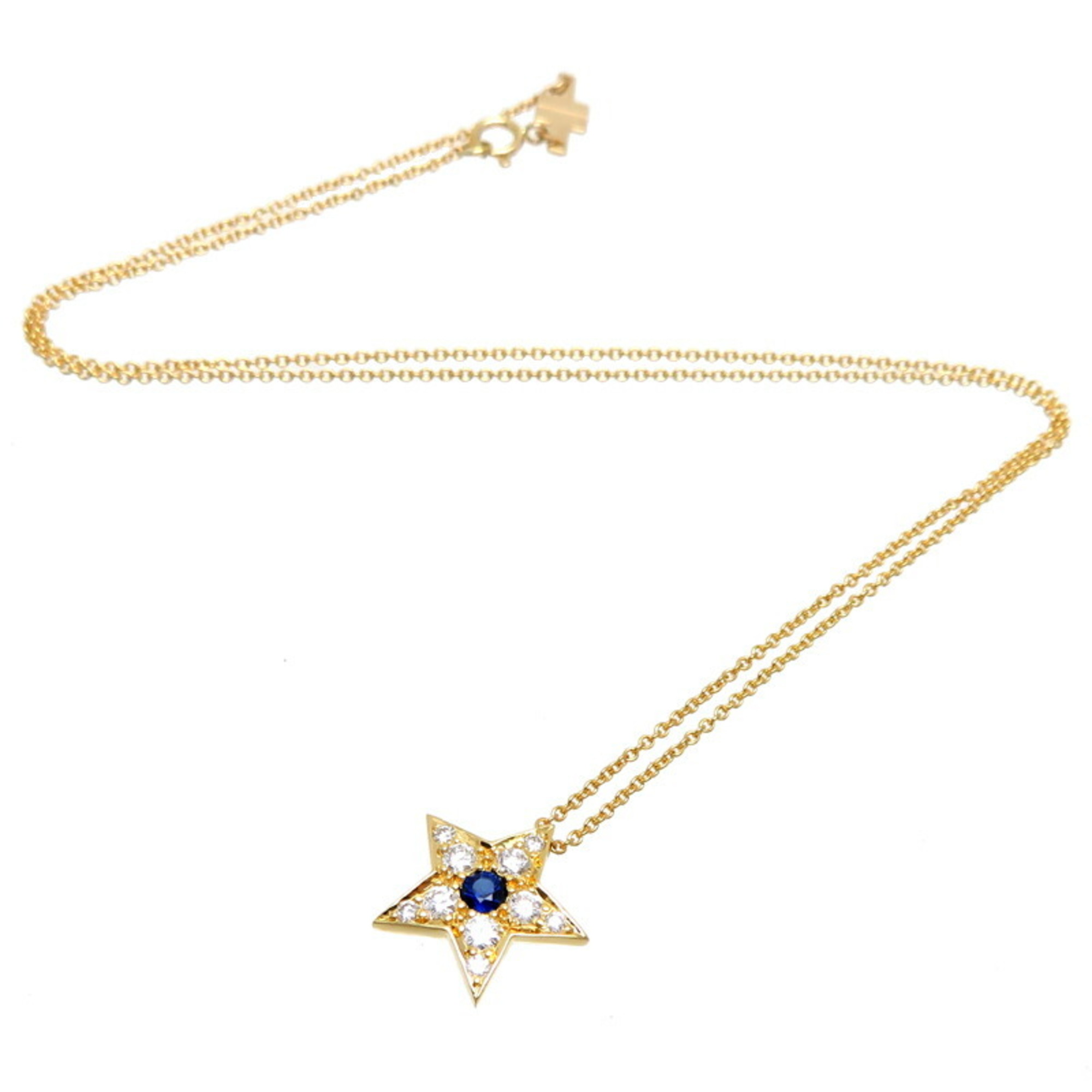 Tiffany 750YG Star Women's Necklace 750 Yellow Gold