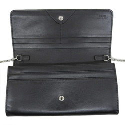 FENDI Monster Chain Wallet Long Leather Black Multicolor 8M0365