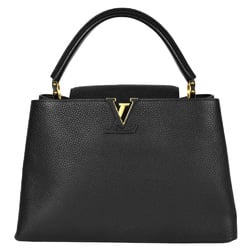 LOUIS VUITTON Capucines MM Handbag Black Taurillon Leather M48864